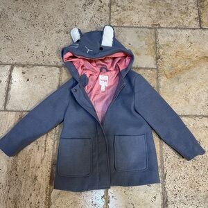 Gray/Purplish Kids Animal Hoodie Jacket
